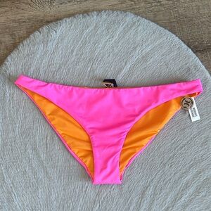 Hurley Pink and Orange Bikini Bottom